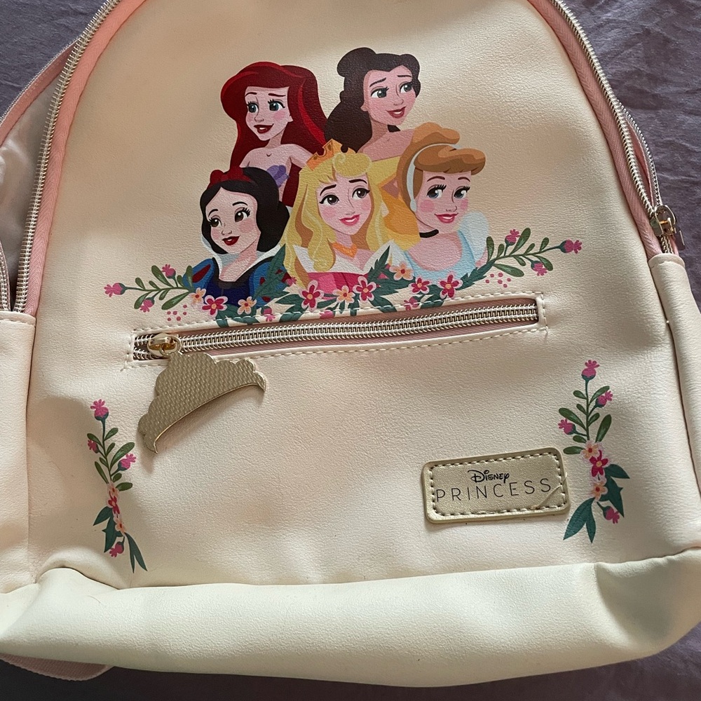 Disney Princess Cream and Pink Backpack